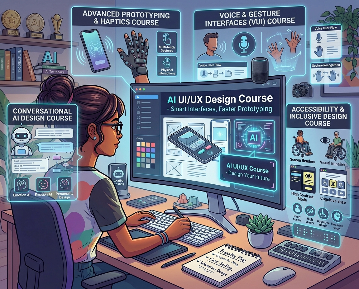 AI Graphic Design, Video Editing & UI/UX Design Course