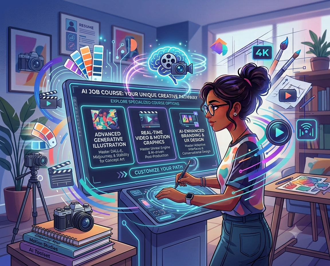 Job-Oriented Course in AI Graphic Design & AI Video Editing